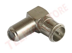 Adapter przejście wtyk F fast- gniazdo F kątowe 