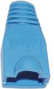 Osłona wtyku RJ45 8P8C gumowa - niebieska 10szt 