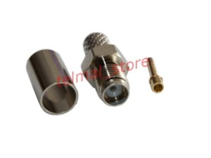 Gniazdo SMA zaciskane nikiel na kabel H155 B08 