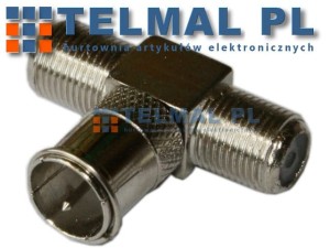 Adapter wtyk F (szybki) - 2*gniazdo F A230 