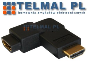 Adapter kątowy HDMI prawy wtyk-gniazdo VEOZ VE2011 