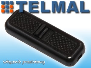 Przełącznik włącznik przelotowy AC 250V 2A czarny 