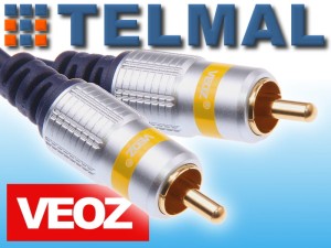 Przewód kabel CINCH coaxial RCA - RCA VEOZ 10m 