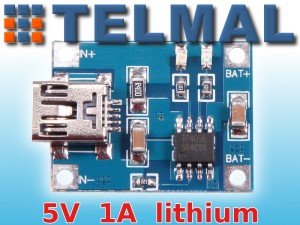Ładowarka ogniw baterii LI-ION 5V 1A TP4056 z USB 