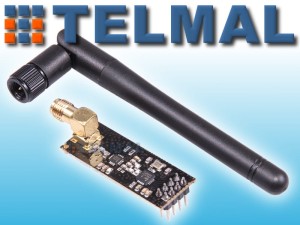 Moduł bezprzewodowy nRF24L01 +ant +wzm 1.1km 