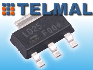 Stabilizator stały LM1117 SOT223 1A 2,5V