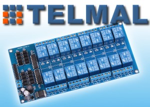 Moduł 16-kanałowy przekaźnik 5V 10A AVR ARDUINO 