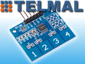 Moduł sensor dotyku elektroniczny switch 4kanały 