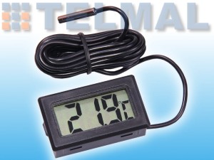 Termometr panelowy LCD TPM10 z sondą 1m 