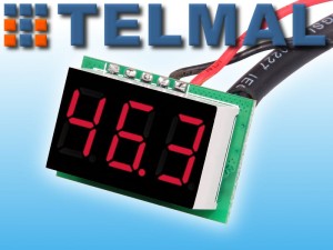 Termometr czerwony 0,36" z sondą DS18B20 