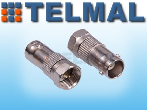 Adapter antenowy wtyk F - gniazdo BNC
