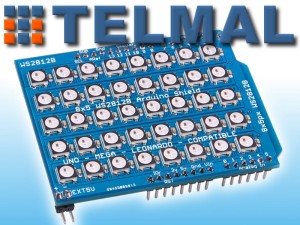 Moduł NEOPIXEL WS2812B shield arduino matryca 8x5 