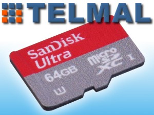 Raspberry karta pamięci SanDisk microSD SD 64GB 