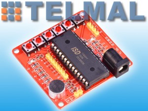 Nagrywarka odtwarzacz audio ISD1760 SPI ARDUINO 