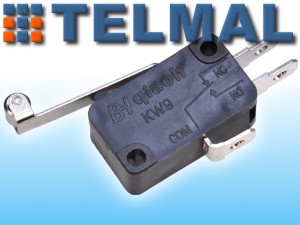 Włącznik krańcowy 250V AC 16A dźwignia 28mm