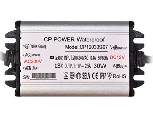 Zasilacz wodoodporny SLIM 12V 2,50A  30W