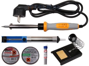 Zestaw Lutowniczy XXL Lutownica 60W akcesoria 8szt 