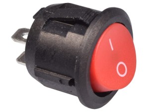 Przełącznik XW-602 6A 250V  ON-OFF czerwony