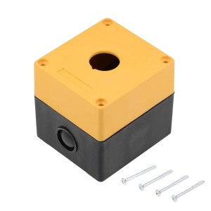 Kaseta obudowa żółta 1x otwór 22mm