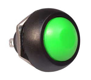 Przełącznik okrągły 12mm PBP12 1A plastik żółty