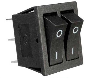 Przełącznik KCD8-212 16A 250V czarny