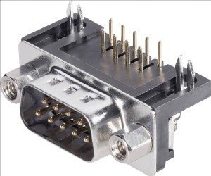 Wtyk D-SUB 9pin do druku PCB męski P079