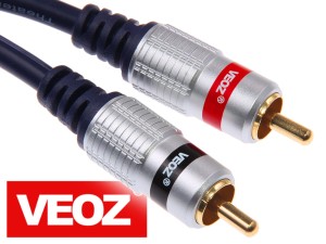 Przewód kabel CINCH 2*RCA - 2RCA VEOZ 1,5m 