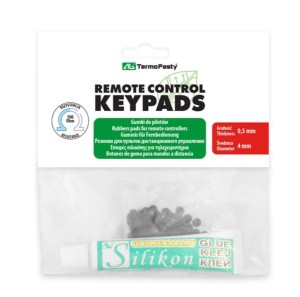 Gumki do pilotów klawiatura 100szt + klej