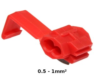 SZYBKOZŁĄCZE SAMOCHODOWE CZERWONE 10szt