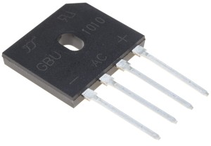 Mostek prostowniczy 10A 1000V płaski GBU10M mostek GRETZA