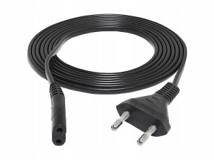 Kabel zasilający typu ósemka, długość 1.5 m przeznaczony do zasilania urządzeń
