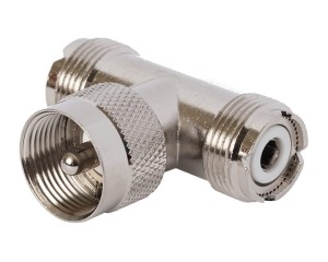 Adapter antenowy wtyk UHF CB - 2x gniazdo UHF CB trójnik