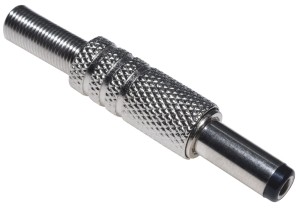 Wtyk zasilania DC 2.5/5.5 mm metalowy montaż na kabel - Trwały montaż