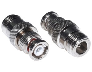 Adapter antenowy przejściówka gniazdo N - wtyk BNC – solidne złącze, metal