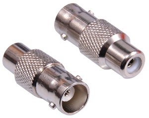 Adapter antenowy przejściówka gniazdo BNC - gniazdo RCA - metal