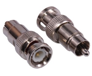 Adapter antenowy przejściówka wtyk BNC - wtyk RCA metal