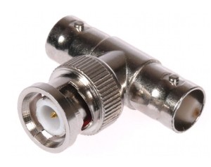 Adapter antenowy złącze trójnik wtyk BNC - 2x gniazdo BNC