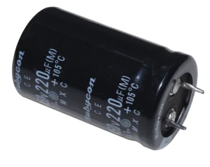 Kondensator elektolityczny 220uF 450V 105C 25x40mm  1szt Rubycon