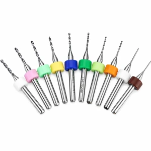 Zestaw 10 Wierteł do Czyszczenia Dysz 0,3–1,2 mm Czyściki  - wiertła PCB