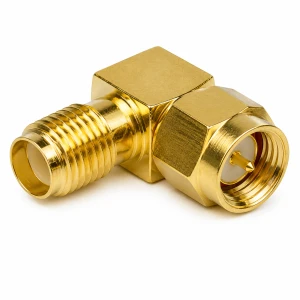 ADAPTER SMA KĄTOWY 90* WTYK MĘSKI GNIAZDO ŻEŃSKIE ANTENOWY złącze
