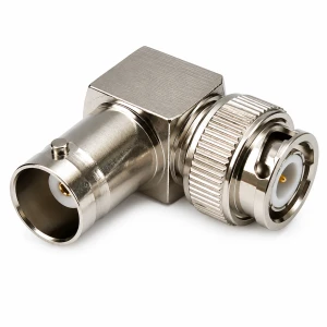 ADAPTER BNC KĄTOWY 90* WTYK MĘSKI GNIAZDO ŻEŃSKIE ŁĄCZNIK 50ohm