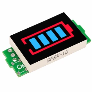 WSKAŹNIK NAŁADOWANIA AKUMULATORA Li-Ion 3S 11,1-12,6V LED 4 STOPNIE