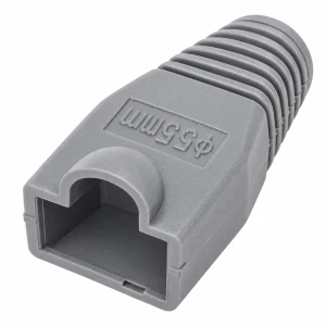 OSŁONA WTYKU RJ45 8P8C SZARA GUMOWA BOOT LAN ETHERNET 10 SZTUK