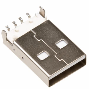 WTYK USB A 2.0 MĘSKI DO DRUKU PCB SMD ZŁĄCZE USB LUTOWANE NA PŁYTKĘ
