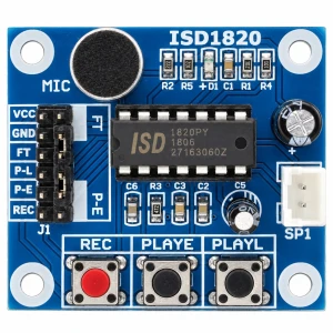 MODUŁ NAGRYWANIA DŹWIĘKU ISD1820 DYKTAFON MIKROFON GŁOŚNIK ARDUINO