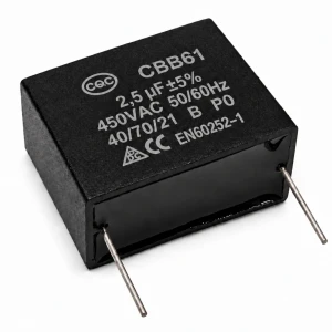 KONDENSATOR SILNIKOWY CBB61 2,5uF 450V AC DO PCB WENTYLATORA