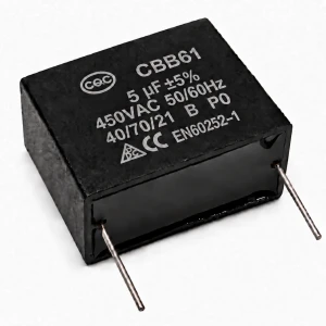 KONDENSATOR SILNIKOWY CBB61 5uF 450V AC DO PCB WENTYLATORA